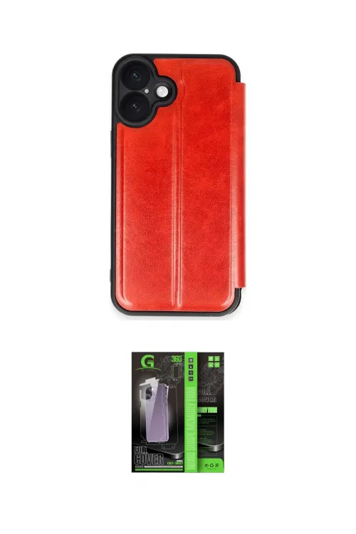ieg™ iPhone 16 Kılıf Zirve Yansıma Serisi - Şeffaf 360 Full Body Arka Koruyucu