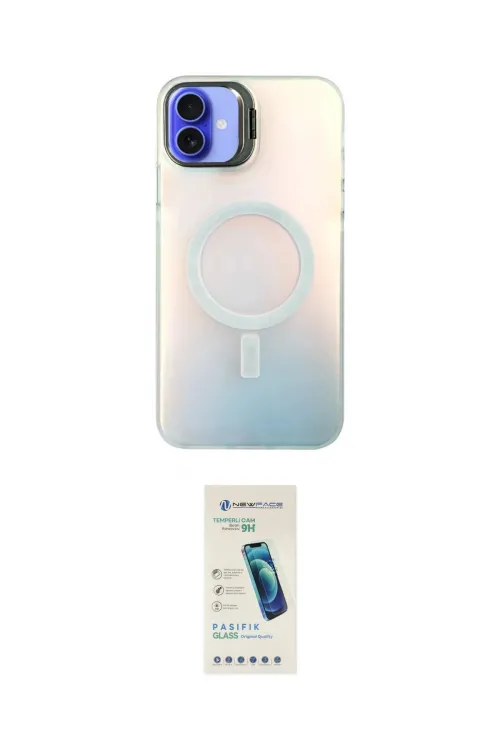 ieg™ iPhone 16 Plus Kılıf Doruk Klasik Prime - Şeffaf Pasifik Cam Ekran Koruyucu