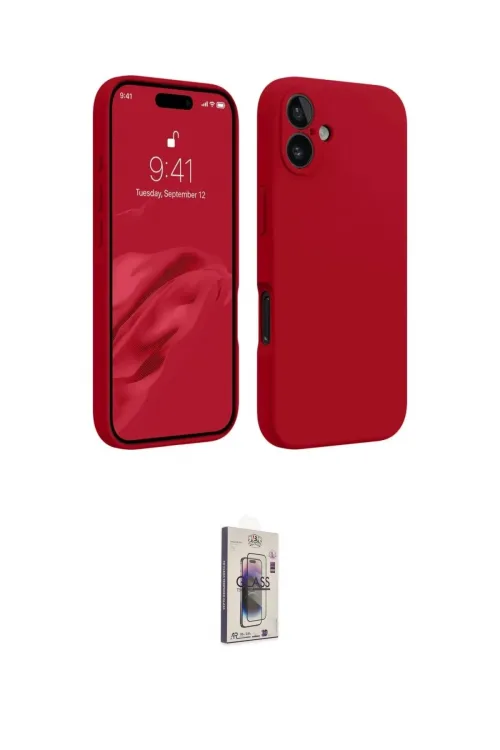 ieg™ iPhone 16 Plus Kılıf Kozmos Yansıma Özel Seri - Siyah Bilvis 3D Cam Ekran Koruyucu