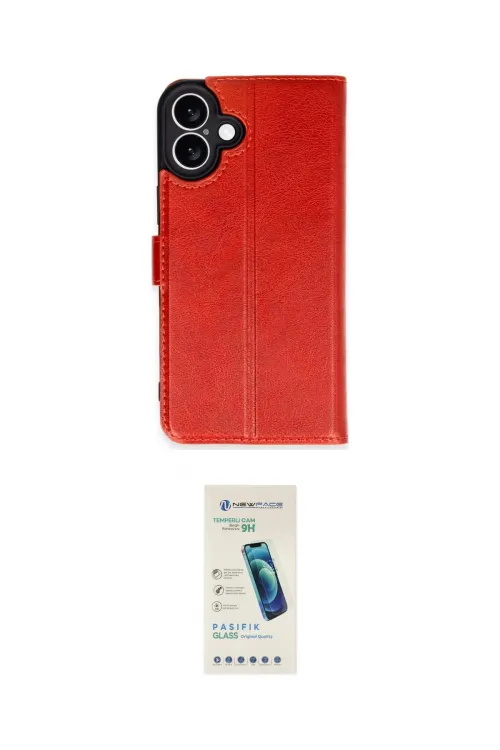 ieg™ iPhone 16 Plus Kılıf Siluet Işık Serisi - Şeffaf Pasifik Cam Ekran Koruyucu