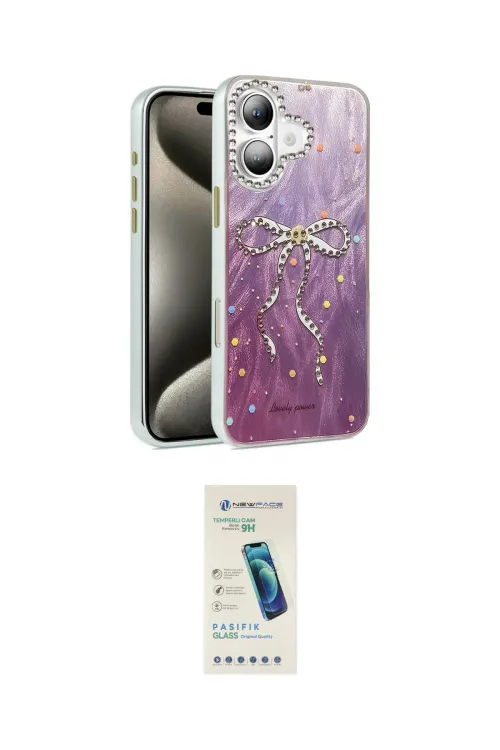 ieg™ iPhone 16 Plus Kılıf Zirve Modern Prime - Şeffaf Pasifik Cam Ekran Koruyucu
