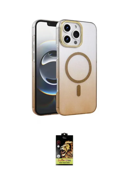 ieg™ iPhone 16 Pro Kılıf Ahenk Doku Özel Seri - Siyah Buffer Cam Ekran Koruyucu