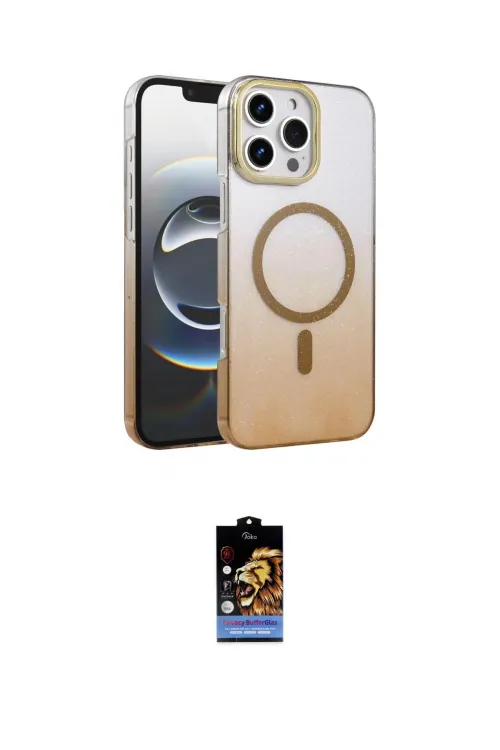 ieg™ iPhone 16 Pro Kılıf Ahenk Doku Özel Seri - Siyah Buffer Hayalet Cam Ekran Koruyucu