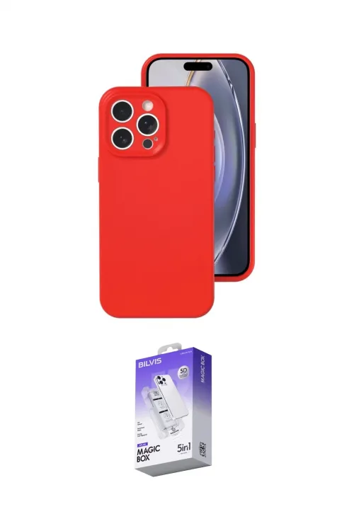 ieg™ iPhone 16 Pro Kılıf Ahenk Serisi - Siyah Bilvis 5in1 3D Magic Cam Ekran Koruyucu