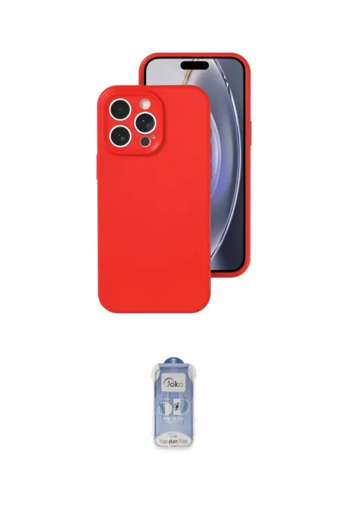 ieg™ iPhone 16 Pro Kılıf Ahenk Serisi - Siyah Joko Magic 5D Cam