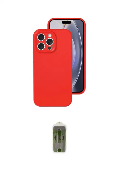ieg™ iPhone 16 Pro Kılıf Ahenk Serisi - Siyah Joko Magic 5D Hayalet Cam