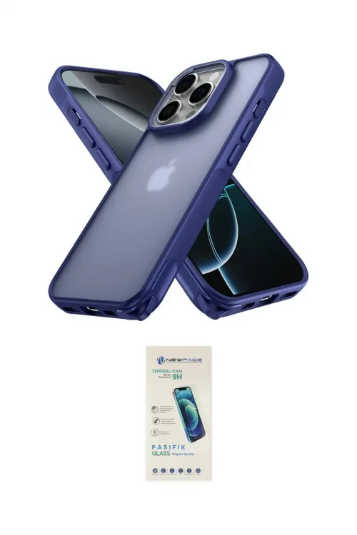 ieg™ iPhone 16 Pro Kılıf Atlas Form - Şeffaf Pasifik Cam Ekran Koruyucu