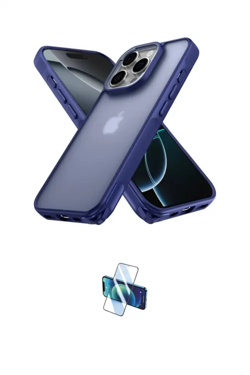ieg™ iPhone 16 Pro Kılıf Atlas Form - Siyah 3D Antistatik Seramik Nano Ekran Koruyucu