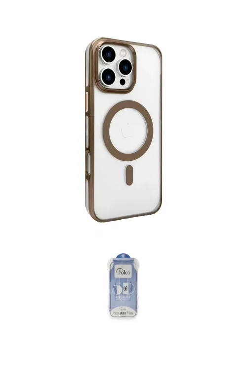 ieg™ iPhone 16 Pro Kılıf Doruk Doku Özel Seri - Siyah Joko Magic 5D Cam