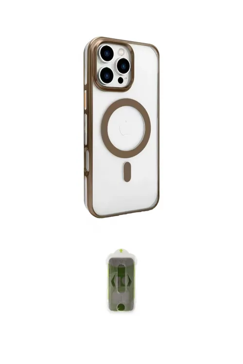 ieg™ iPhone 16 Pro Kılıf Doruk Doku Özel Seri - Siyah Joko Magic 5D Hayalet Cam