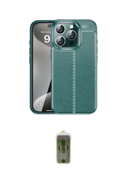 ieg™ iPhone 16 Pro Kılıf Doruk Klasik Özel Seri - Siyah Joko Magic 5D Hayalet Cam