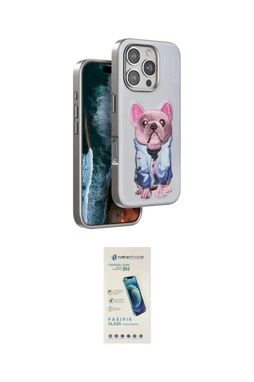 ieg™ iPhone 16 Pro Kılıf İz Minimal Koleksiyonu - Şeffaf Pasifik Cam Ekran Koruyucu