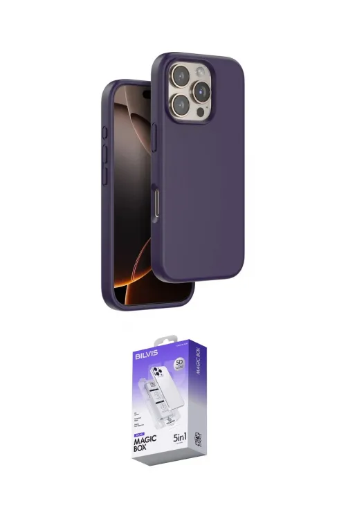 ieg™ iPhone 16 Pro Kılıf Kıvılcım Çizgi Serisi - Siyah Bilvis 5in1 3D Magic Cam Ekran Koruyucu