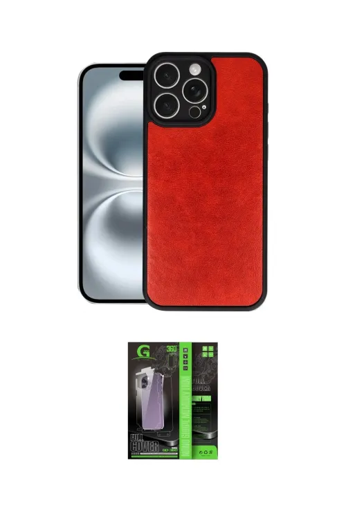ieg™ iPhone 16 Pro Kılıf Kıvılcım Işık Serisi - Şeffaf 360 Full Body Arka Koruyucu