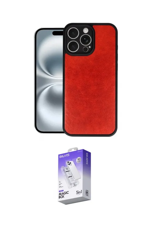 ieg™ iPhone 16 Pro Kılıf Kıvılcım Işık Serisi - Siyah Bilvis 5in1 3D Magic Cam Ekran Koruyucu