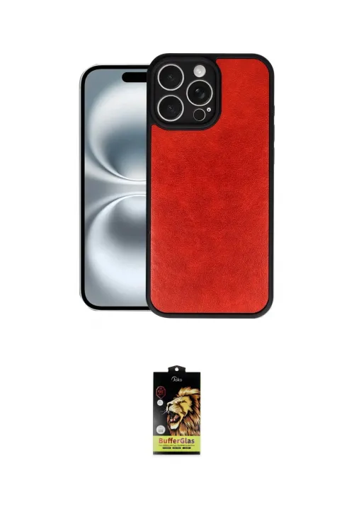 ieg™ iPhone 16 Pro Kılıf Kıvılcım Işık Serisi - Siyah Buffer Cam Ekran Koruyucu