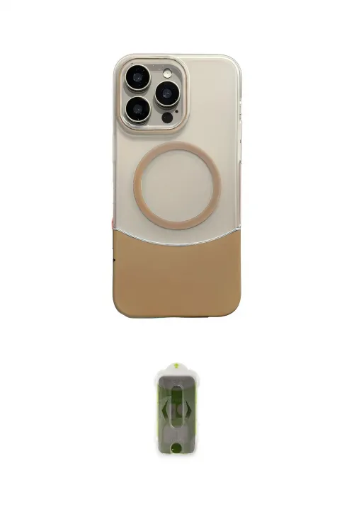 ieg™ iPhone 16 Pro Kılıf Kozmos Form Özel Seri - Siyah Joko Magic 5D Hayalet Cam