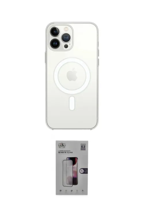 ieg™ iPhone 16 Pro Kılıf Kutup Klasik Serisi - Siyah Bilvis 3D Mat Cam Ekran Koruyucu