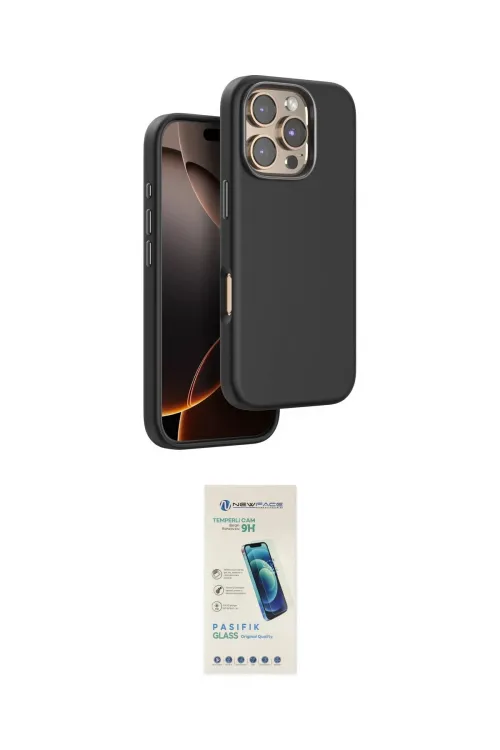 ieg™ iPhone 16 Pro Kılıf Kutup Modern - Şeffaf Pasifik Cam Ekran Koruyucu