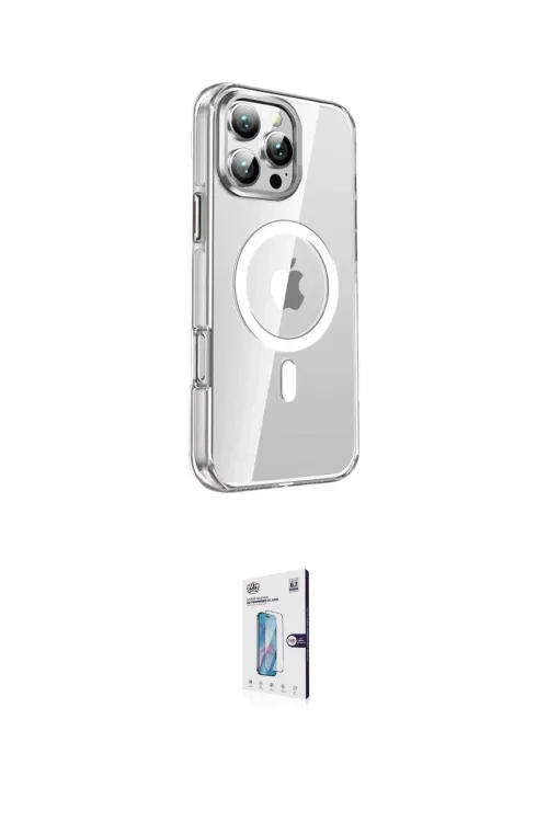 ieg™ iPhone 16 Pro Kılıf Nova Doku - Siyah Bilvis 0.18mm Plus Cam Ekran Koruyucu