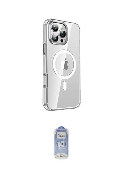 ieg™ iPhone 16 Pro Kılıf Nova Doku - Siyah Joko Magic 5D Cam