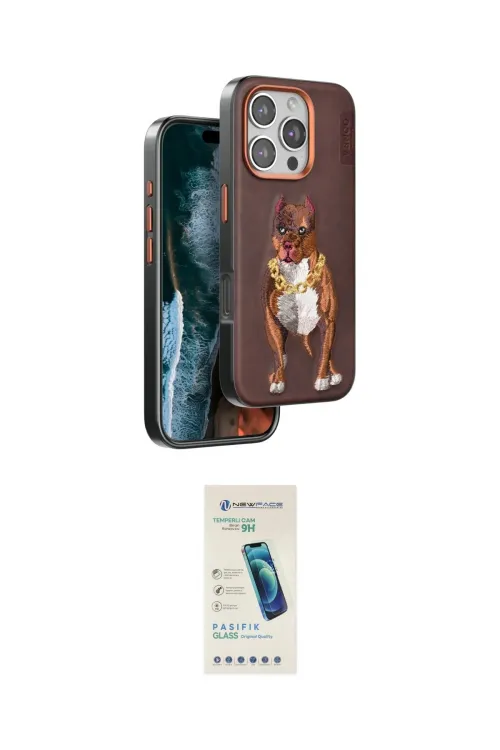 ieg™ iPhone 16 Pro Kılıf Nova Form Koleksiyonu - Şeffaf Pasifik Cam Ekran Koruyucu