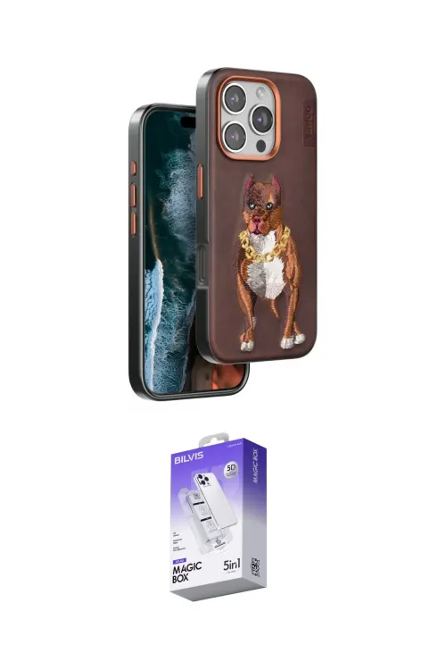 ieg™ iPhone 16 Pro Kılıf Nova Form Koleksiyonu - Siyah Bilvis 5in1 3D Magic Cam Ekran Koruyucu