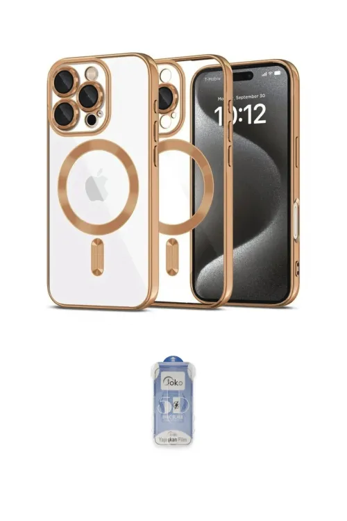 ieg™ iPhone 16 Pro Kılıf Nova Işık Özel Seri - Siyah Joko Magic 5D Cam