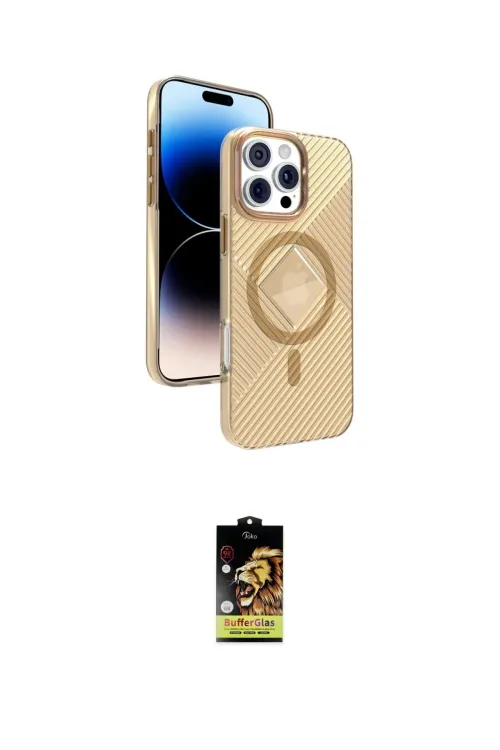 ieg™ iPhone 16 Pro Kılıf Nova Modern Prime - Siyah Buffer Cam Ekran Koruyucu