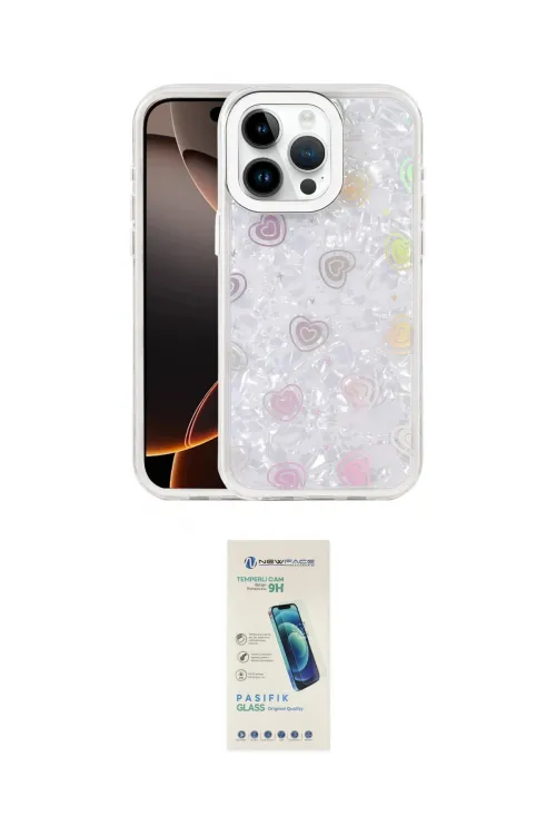 ieg™ iPhone 16 Pro Kılıf Odak Prime - Şeffaf Pasifik Cam Ekran Koruyucu