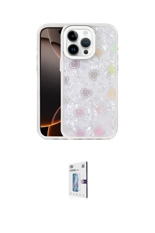 ieg™ iPhone 16 Pro Kılıf Odak Prime - Siyah Bilvis 0.18mm Plus Cam Ekran Koruyucu