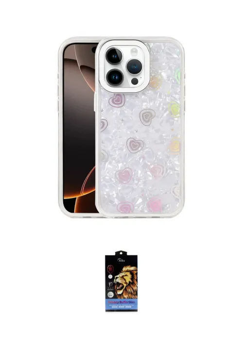 ieg™ iPhone 16 Pro Kılıf Odak Prime - Siyah Buffer Hayalet Cam Ekran Koruyucu