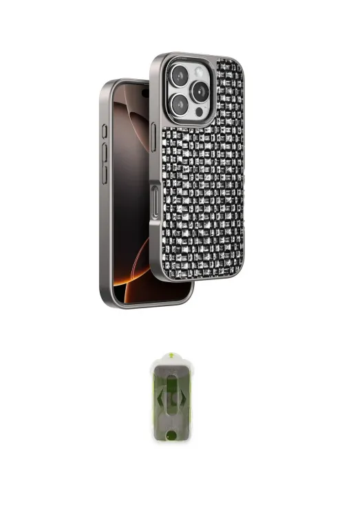 ieg™ iPhone 16 Pro Kılıf Siluet Form Serisi - Siyah Joko Magic 5D Hayalet Cam