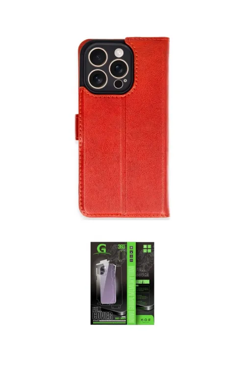 ieg™ iPhone 16 Pro Kılıf Siluet Işık Serisi - Şeffaf 360 Full Body Arka Koruyucu