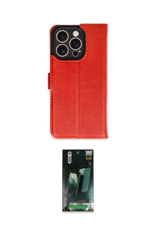 ieg™ iPhone 16 Pro Kılıf Siluet Işık Serisi - Siyah 360 Mat Full Body Arka Koruyucu