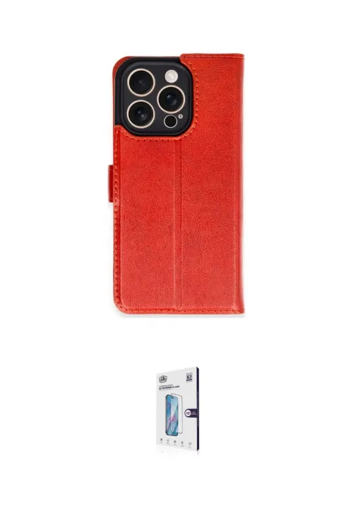 ieg™ iPhone 16 Pro Kılıf Siluet Işık Serisi - Siyah Bilvis 0.18mm Plus Cam Ekran Koruyucu