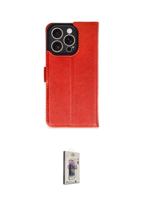 ieg™ iPhone 16 Pro Kılıf Siluet Işık Serisi - Siyah Bilvis 3D Cam Ekran Koruyucu