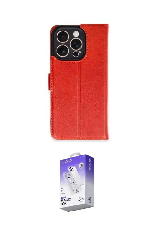 ieg™ iPhone 16 Pro Kılıf Siluet Işık Serisi - Siyah Bilvis 5in1 3D Magic Cam Ekran Koruyucu