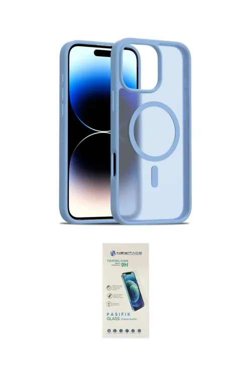 ieg™ iPhone 16 Pro Kılıf Siluet Minimal Prime - Şeffaf Pasifik Cam Ekran Koruyucu