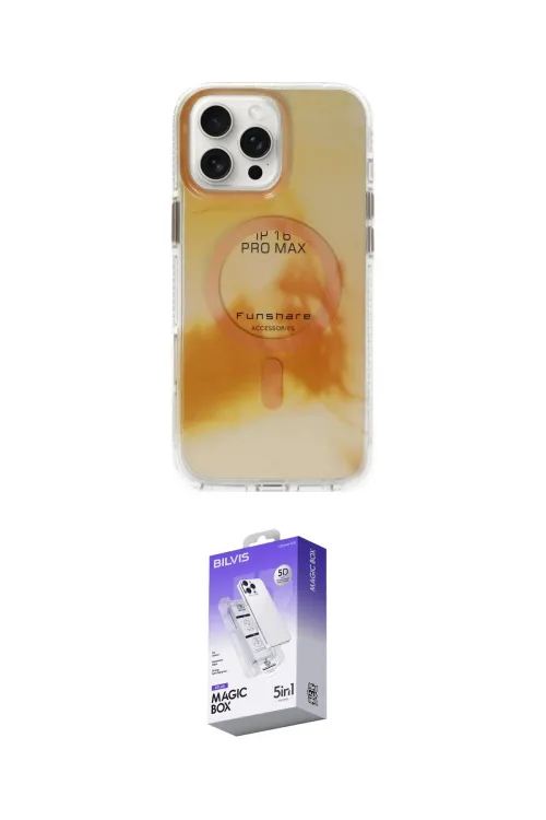 ieg™ iPhone 16 Pro Kılıf Ufuk Doku Prime - Siyah Bilvis 5in1 3D Magic Cam Ekran Koruyucu