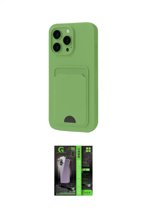 ieg™ iPhone 16 Pro Kılıf Vadi Çizgi Prime - Şeffaf 360 Full Body Arka Koruyucu
