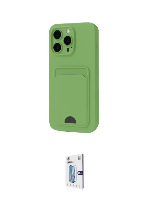ieg™ iPhone 16 Pro Kılıf Vadi Çizgi Prime - Siyah Bilvis 0.18mm Plus Cam Ekran Koruyucu