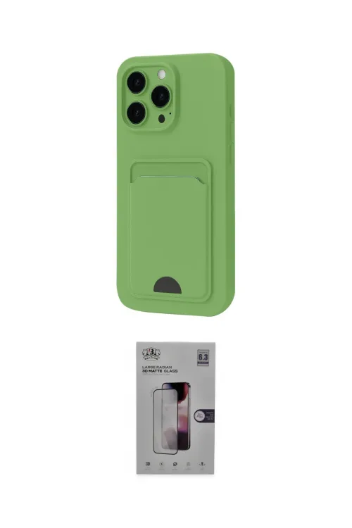 ieg™ iPhone 16 Pro Kılıf Vadi Çizgi Prime - Siyah Bilvis 3D Mat Cam Ekran Koruyucu
