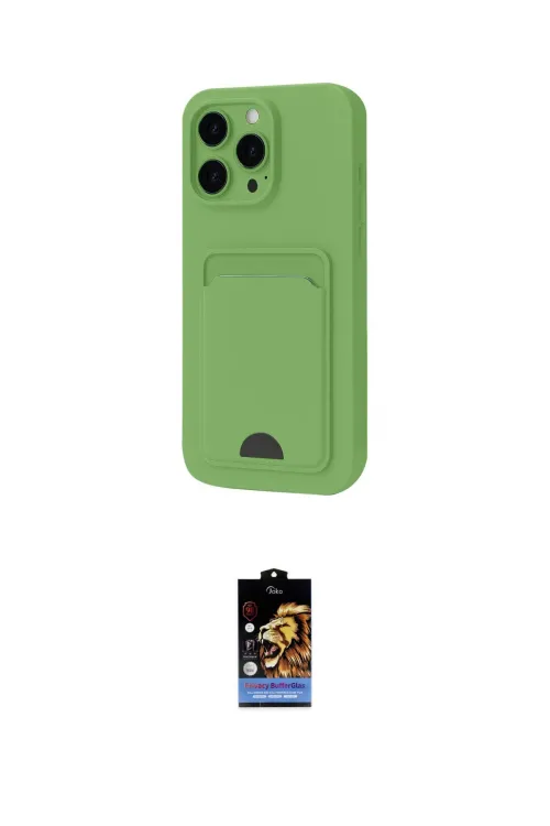 ieg™ iPhone 16 Pro Kılıf Vadi Çizgi Prime - Siyah Buffer Hayalet Cam Ekran Koruyucu