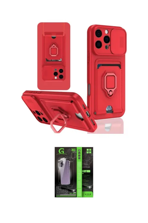 ieg™ iPhone 16 Pro Kılıf Vadi Form Prime - Şeffaf 360 Full Body Arka Koruyucu