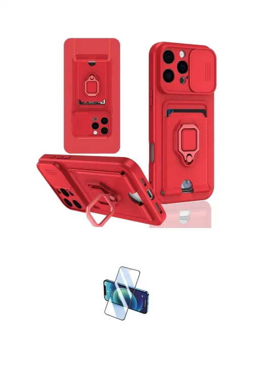 ieg™ iPhone 16 Pro Kılıf Vadi Form Prime - Siyah 3D Antistatik Seramik Nano Ekran Koruyucu