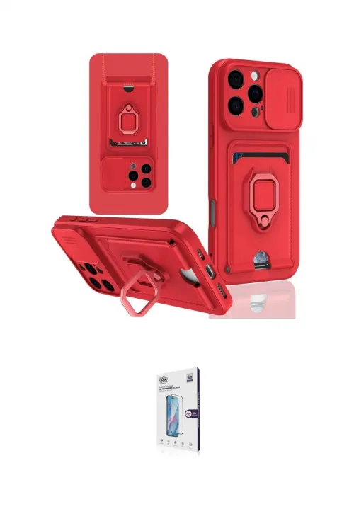 ieg™ iPhone 16 Pro Kılıf Vadi Form Prime - Siyah Bilvis 0.18mm Plus Cam Ekran Koruyucu