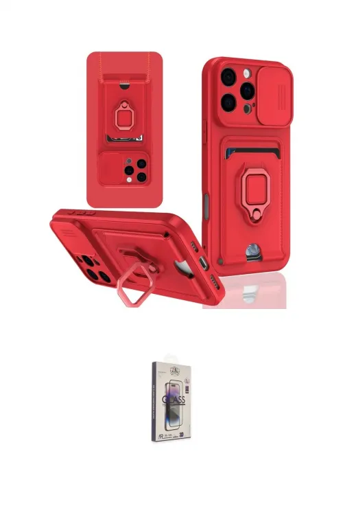 ieg™ iPhone 16 Pro Kılıf Vadi Form Prime - Siyah Bilvis 3D Cam Ekran Koruyucu