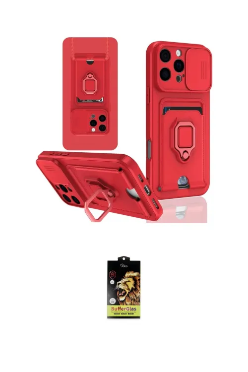 ieg™ iPhone 16 Pro Kılıf Vadi Form Prime - Siyah Buffer Cam Ekran Koruyucu