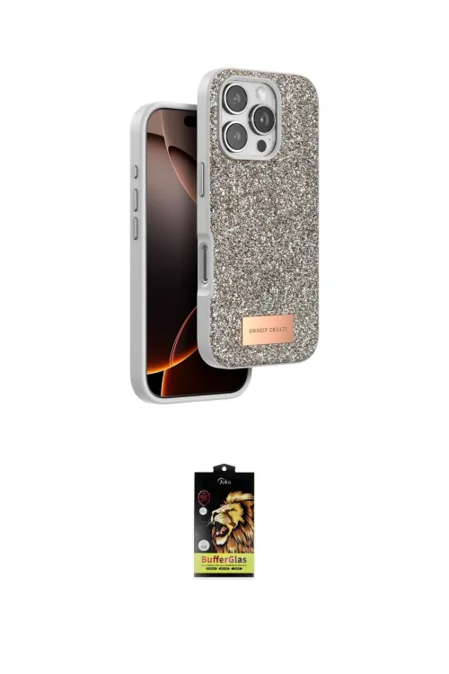 ieg™ iPhone 16 Pro Kılıf Vadi Klasik Serisi - Siyah Buffer Cam Ekran Koruyucu